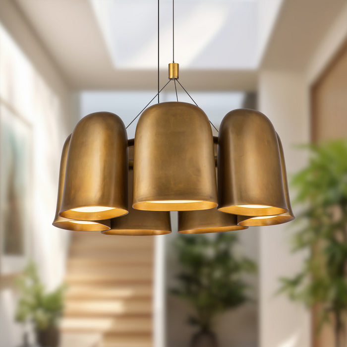 Kuzco Lighting - CH21120-VB-UNV - LED Chandelier - Bell - Vintage Brass