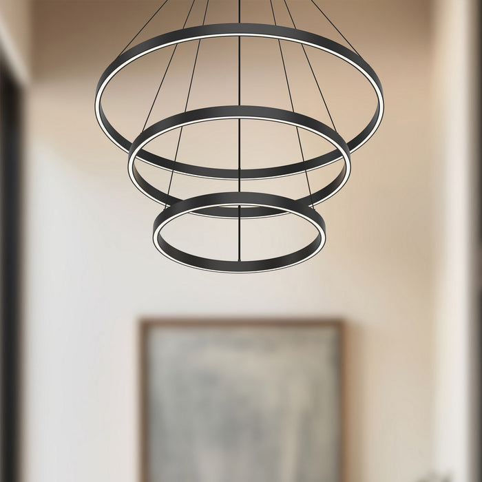 Kuzco Lighting - CH87332-BK-UNV-010 - LED Chandelier - Cerchio - Black