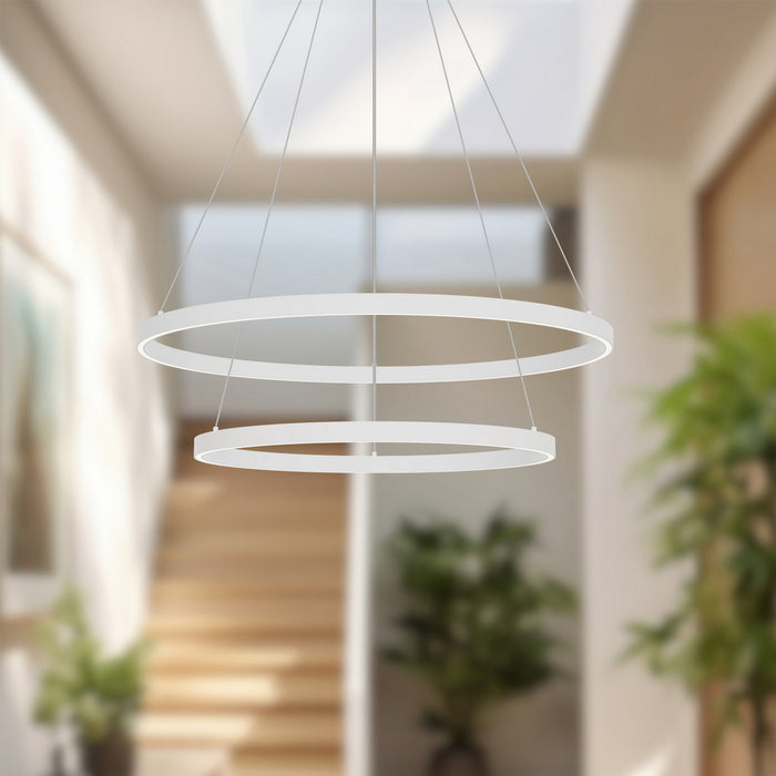 Kuzco Lighting - CH87832-WH-UNV-010 - LED Chandelier - Cerchio - White