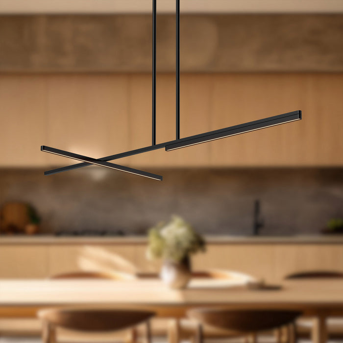 Kuzco Lighting - LP28748-BK-UNV - LED Linear Pendant - Shift - Black