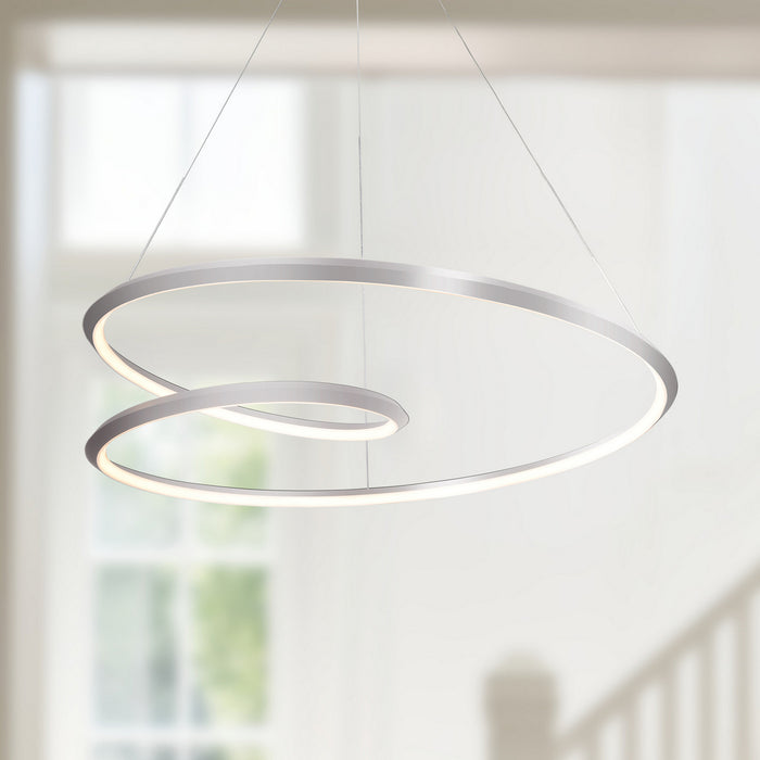 Kuzco Lighting - PD22339-BN-UNV-010 - LED Pendant - Ampersand - Brushed Nickel