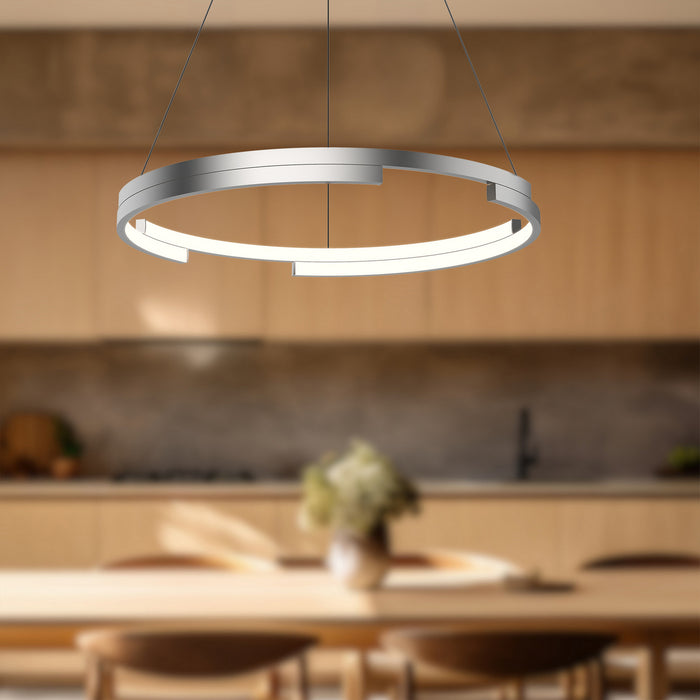 Kuzco Lighting - PD52724-BN-UNV - LED Pendant - Anello Minor - Brushed Nickel