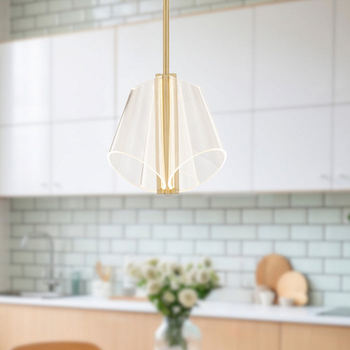 Kuzco Lighting - PD62511-BG/LG-UNV - LED Pendant - Mulberry - Brushed Gold/Light Guide