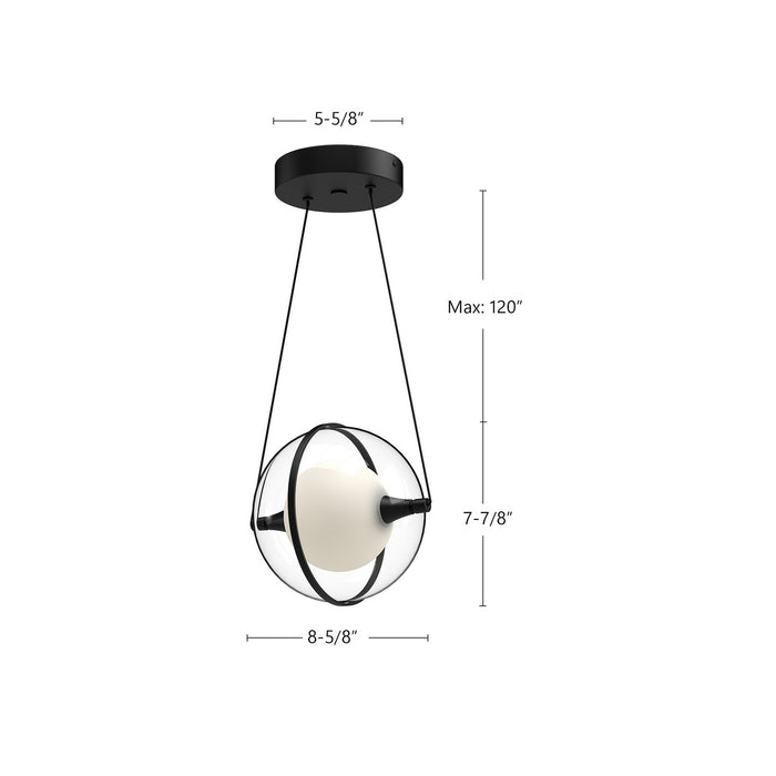 Kuzco Lighting - PD76708-BK-UNV - LED Pendant - Aries - Black