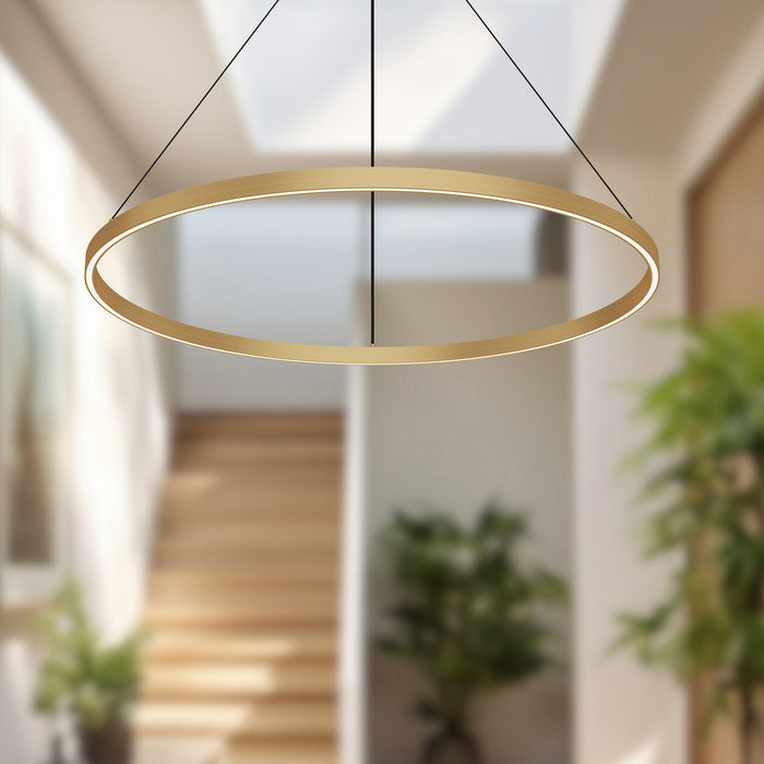 Kuzco Lighting - PD87136-BG-UNV-010 - LED Pendant - Cerchio - Brushed Gold