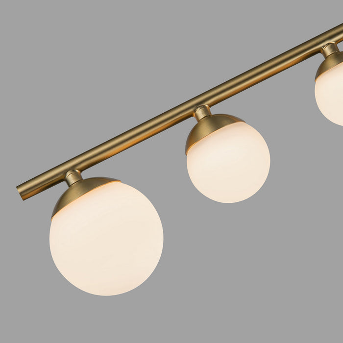 Kuzco Lighting - SF55525-BG/OP-UNV - LED Semi-Flush Mount - Cypress - Brushed Gold/Opal Glass