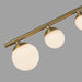 Kuzco Lighting - SF55525-BG/OP-UNV - LED Semi-Flush Mount - Cypress - Brushed Gold/Opal Glass
