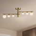 Kuzco Lighting - SF55525-BG/OP-UNV - LED Semi-Flush Mount - Cypress - Brushed Gold/Opal Glass