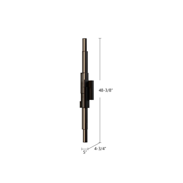 Kuzco Lighting - WS29548-BK-UNV - LED Wall Sconce - Enzo - Black