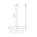 Kuzco Lighting - CH23532-BG-UNV - LED Chandelier - Blade - Brushed Gold