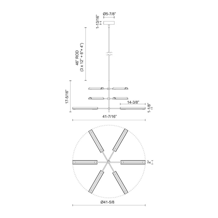 Alora - MP316406UBMS-UNV - LED Pendant - Astrid - Metal Shade/Urban Bronze