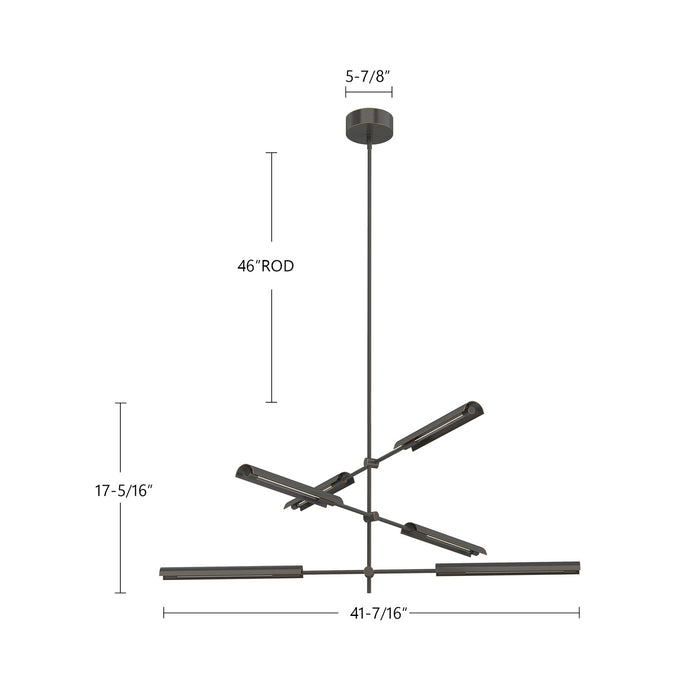 Alora - MP316406UBMS-UNV - LED Pendant - Astrid - Metal Shade/Urban Bronze