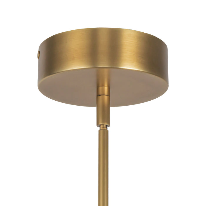 Alora - MP316406VBMS-UNV - LED Pendant - Astrid - Metal Shade/Vintage Brass