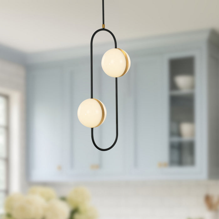 Alora - PD302002MBBG-UNV - LED Pendant - Tagliato - Matte Black/Brushed Gold