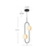 Alora - PD302002MBBG-UNV - LED Pendant - Tagliato - Matte Black/Brushed Gold