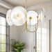 Alora - PD417904BGCR-UNV - LED Pendant - Hera - Brushed Gold/Clear Ribbed Glass