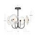 Alora - PD417904MBCR-UNV - LED Pendant - Hera - Matte Black/Clear Ribbed Glass
