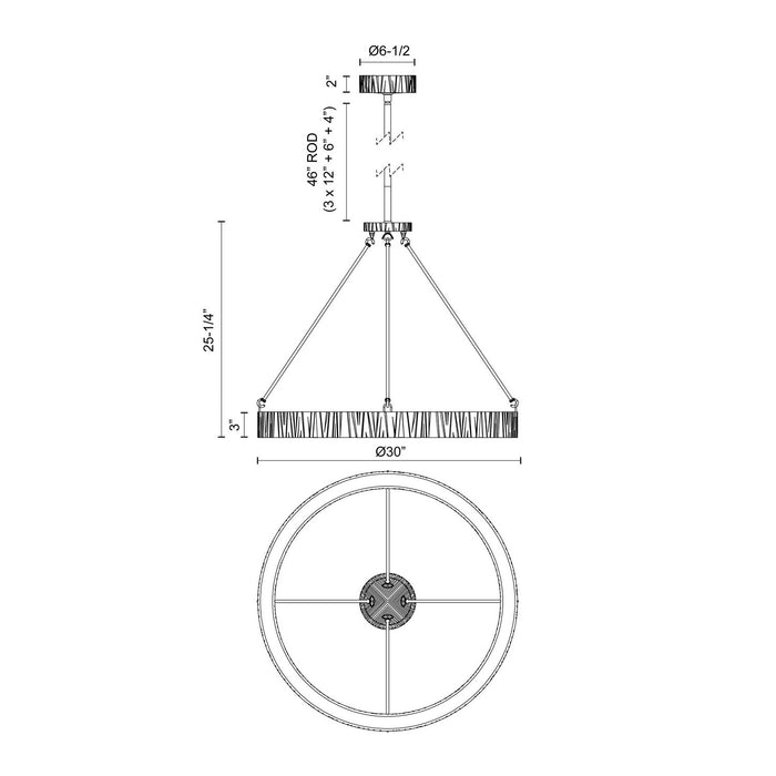 Alora - PD361230UB-UNV - LED Pendant - Kensington - Urban Bronze