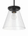 Craftmade - 60492-FB - One Light Pendant - Connell - Flat Black