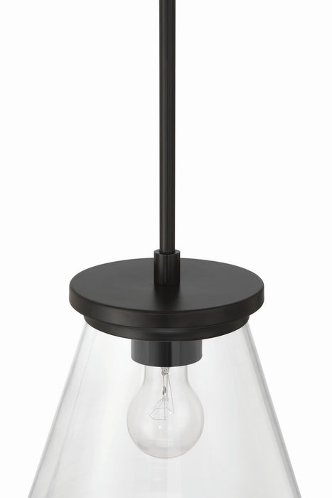 Craftmade - 60492-FB - One Light Pendant - Connell - Flat Black