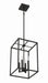 Craftmade - 60635-FB - Four Light Foyer Pendant - Signature Foyer - Flat Black
