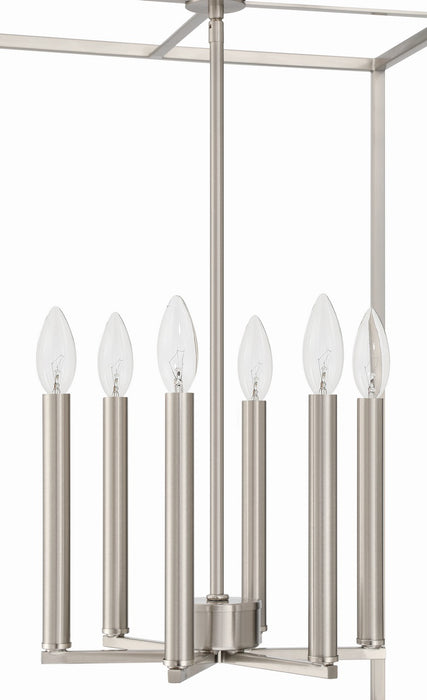 Craftmade - 60636-BNK - Six Light Foyer Pendant - Signature Foyer - Brushed Polished Nickel