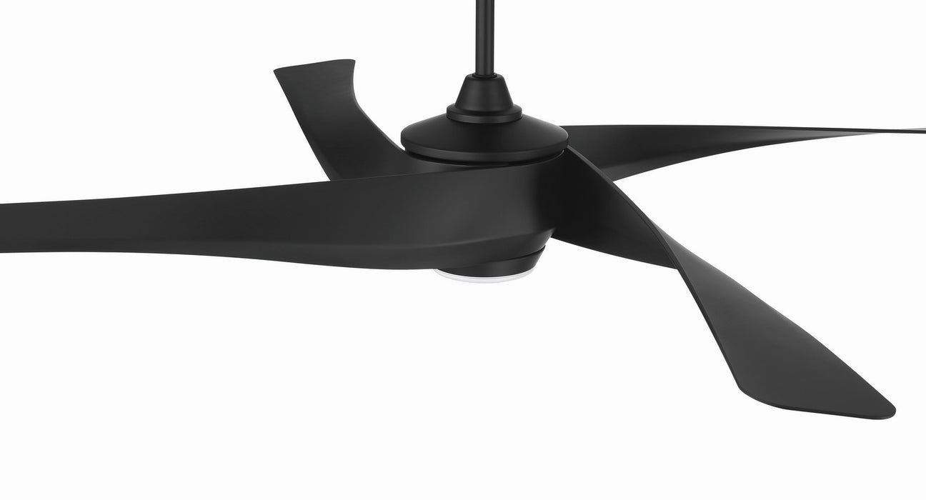 Craftmade - VNN58FB4 - 58" Ceiling Fan - Venn 58" Indoor/Outdoor Ceiling Fan - Flat Black