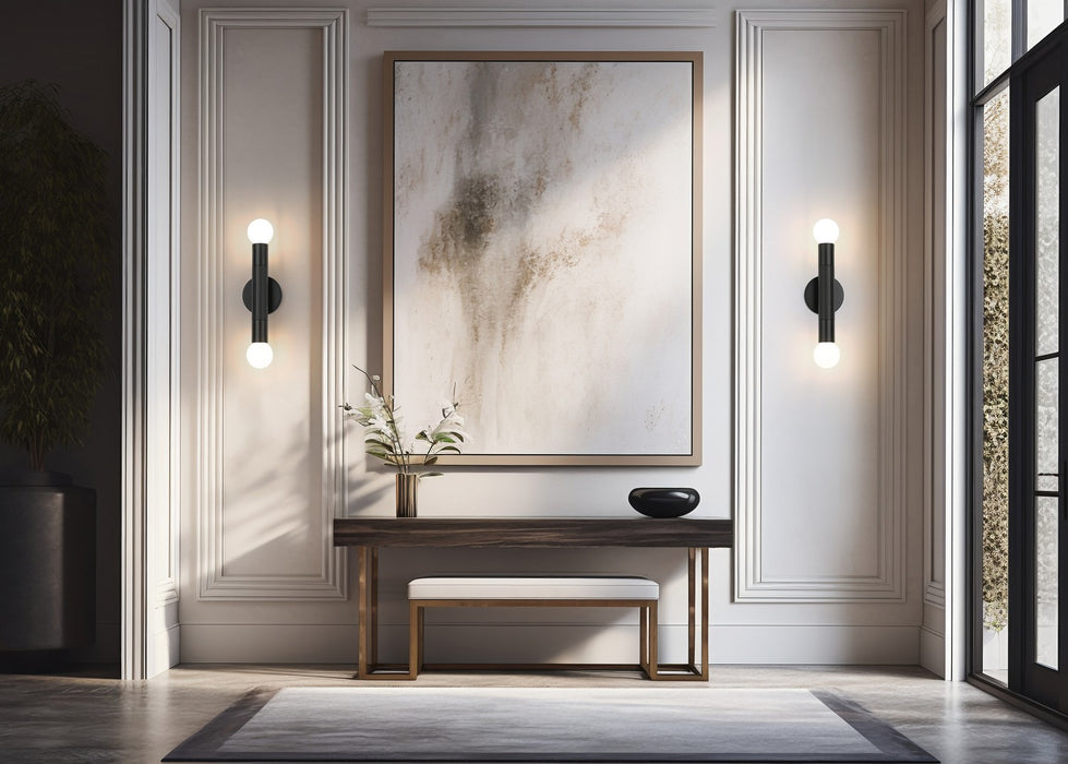 Z-Lite - 1956-2S-MB - Two Light Wall Sconce - Stari - Matte Black