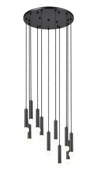 Z-Lite - 1956P-11R-MB - 11 Light Chandelier - Stari - Matte Black