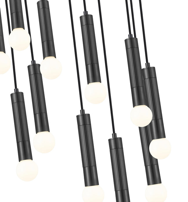 Z-Lite - 1956P-11R-MB - 11 Light Chandelier - Stari - Matte Black