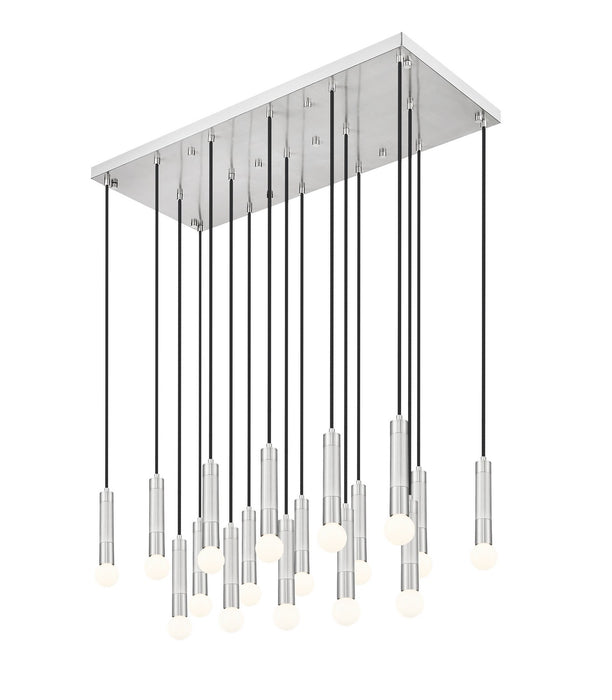 Z-Lite - 1956P-17L-BN - 17 Light Linear Chandelier - Stari - Brushed Nickel