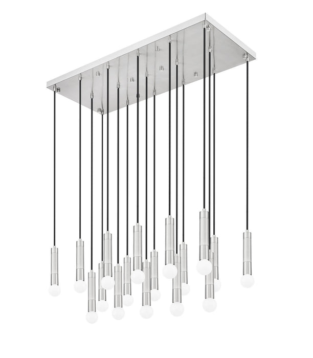 Z-Lite - 1956P-17L-BN - 17 Light Linear Chandelier - Stari - Brushed Nickel