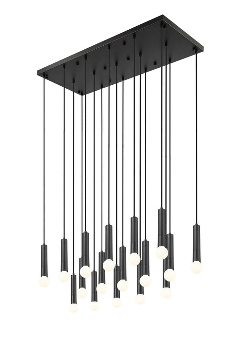 Z-Lite - 1956P-17L-MB - 17 Light Linear Chandelier - Stari - Matte Black