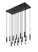 Z-Lite - 1956P-17L-MB - 17 Light Linear Chandelier - Stari - Matte Black