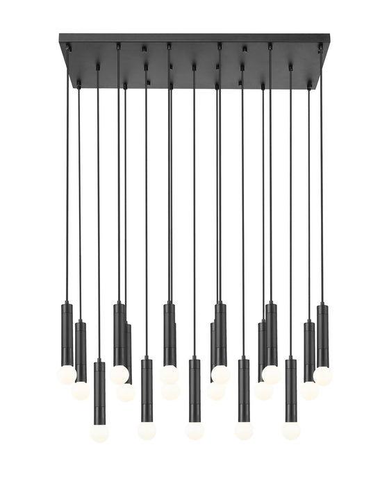 Z-Lite - 1956P-17L-MB - 17 Light Linear Chandelier - Stari - Matte Black