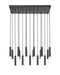 Z-Lite - 1956P-17L-MB - 17 Light Linear Chandelier - Stari - Matte Black