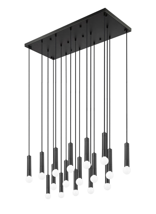 Z-Lite - 1956P-17L-MB - 17 Light Linear Chandelier - Stari - Matte Black