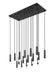Z-Lite - 1956P-17L-MB - 17 Light Linear Chandelier - Stari - Matte Black