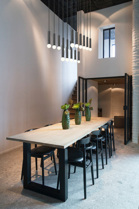 Z-Lite - 1956P-17L-MB - 17 Light Linear Chandelier - Stari - Matte Black