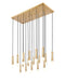 Z-Lite - 1956P-17L-MGLD - 17 Light Linear Chandelier - Stari - Modern Gold