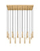 Z-Lite - 1956P-17L-MGLD - 17 Light Linear Chandelier - Stari - Modern Gold