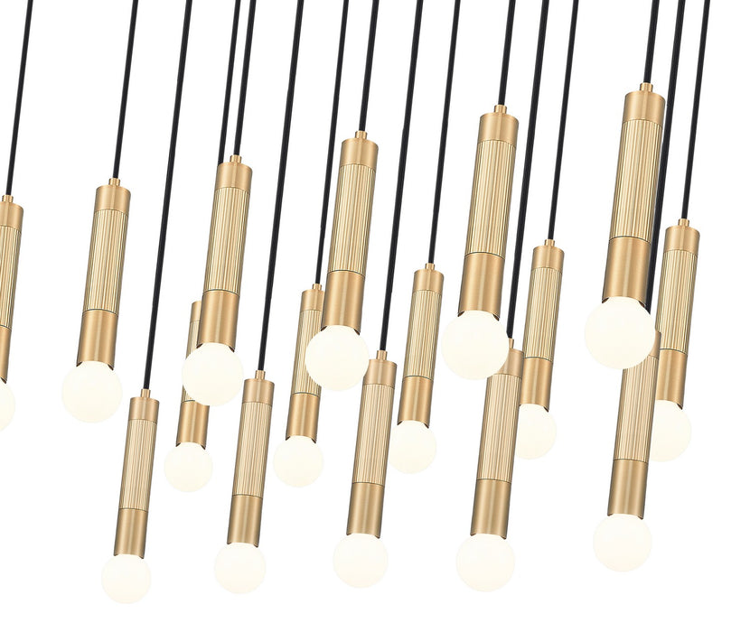 Z-Lite - 1956P-17L-MGLD - 17 Light Linear Chandelier - Stari - Modern Gold
