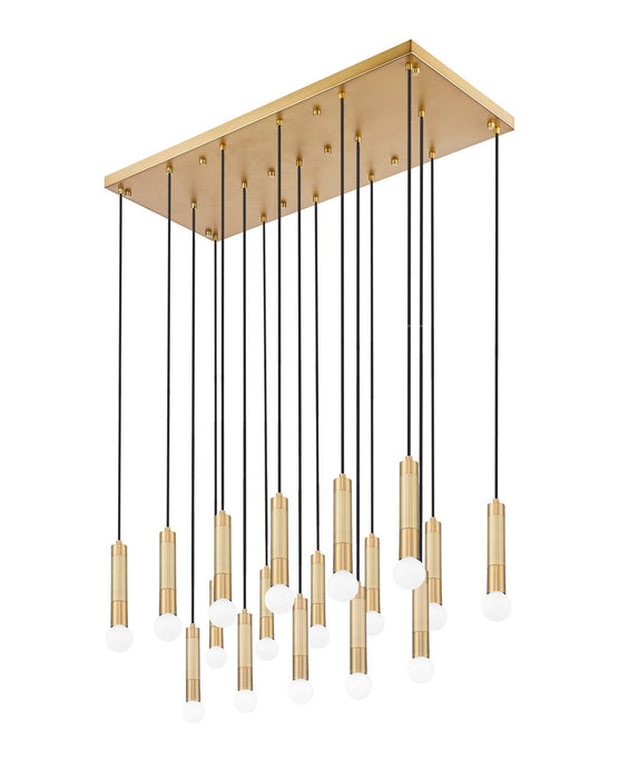 Z-Lite - 1956P-17L-MGLD - 17 Light Linear Chandelier - Stari - Modern Gold