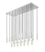 Z-Lite - 1956P-23L-BN - 23 Light Linear Chandelier - Stari - Brushed Nickel