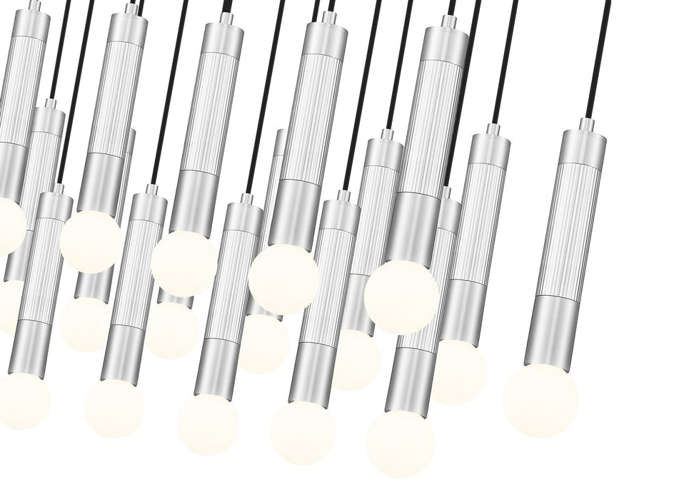 Z-Lite - 1956P-23L-BN - 23 Light Linear Chandelier - Stari - Brushed Nickel
