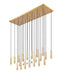 Z-Lite - 1956P-23L-MGLD - 23 Light Linear Chandelier - Stari - Modern Gold