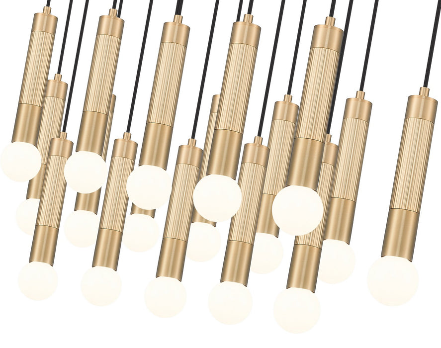 Z-Lite - 1956P-23L-MGLD - 23 Light Linear Chandelier - Stari - Modern Gold