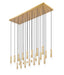 Z-Lite - 1956P-23L-MGLD - 23 Light Linear Chandelier - Stari - Modern Gold