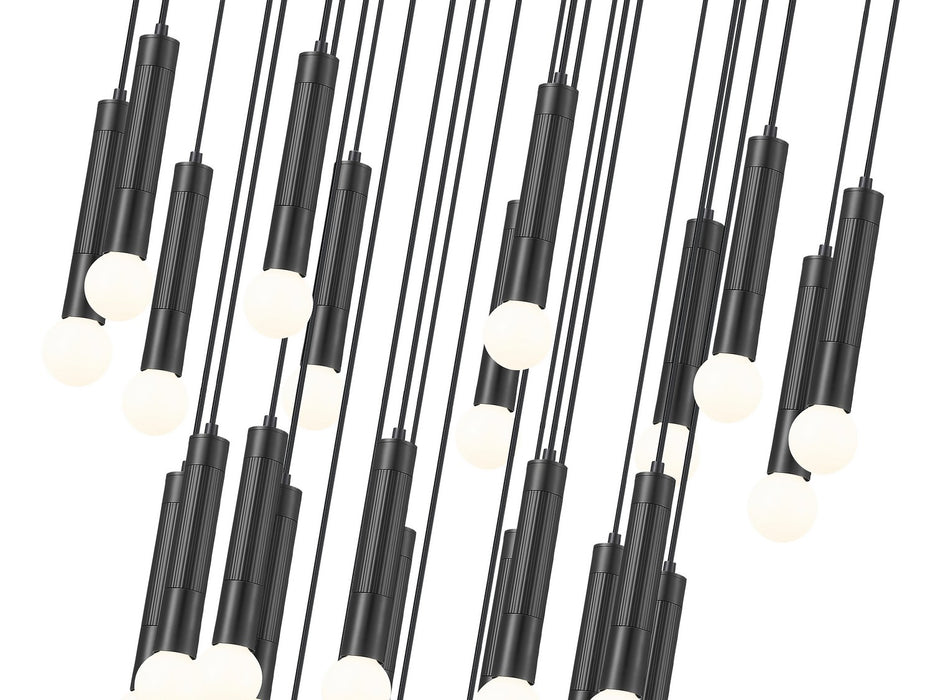 Z-Lite - 1956P-27R-MB - 27 Light Chandelier - Stari - Matte Black