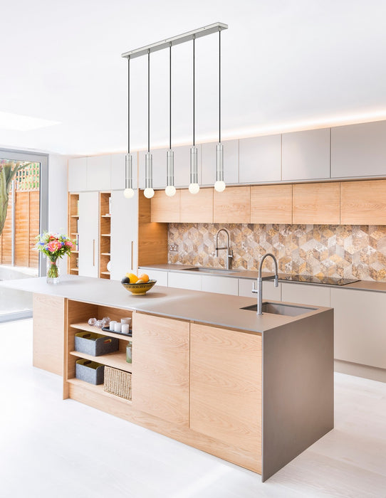 Z-Lite - 1956P-5L-BN - Five Light Linear Chandelier - Stari - Brushed Nickel